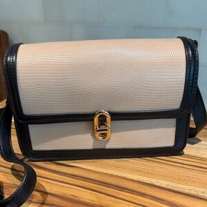 Jules Kae Chic Beige and Black Crossbody Bag